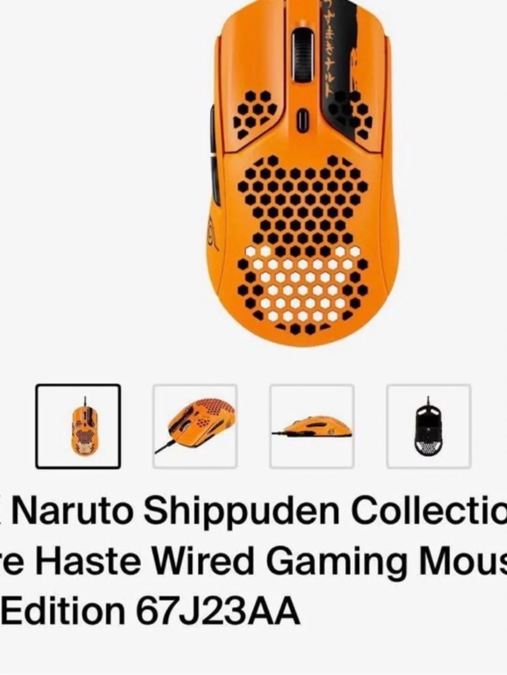 HyperX Naruto Shippuden Collection Pulsefire Haste Wired Gaming Mouse